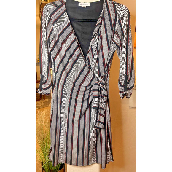 Liz Claiborne Women's Career Wrap Dress Size 8 - Picture 1 of 7